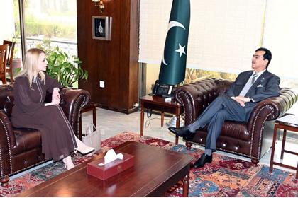 Ambassador Irena Gancheva paid a farewell call on the Chairman of the Senate of Pakistan
